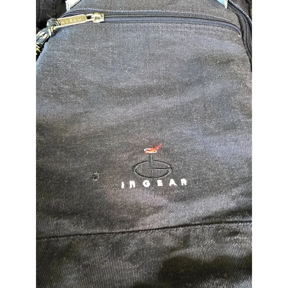 In Gear Men's Black Multi Compartment Canvas Backpack Preowned